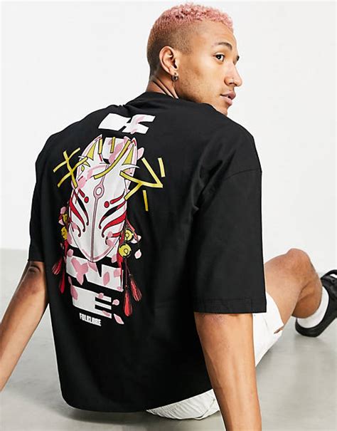 oversized t shirt herren nike mit anime|ASOS DESIGN oversized t.